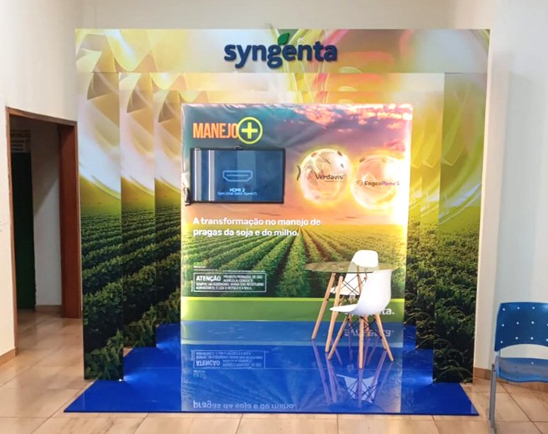 Local de divulgação da empresa Syngenta